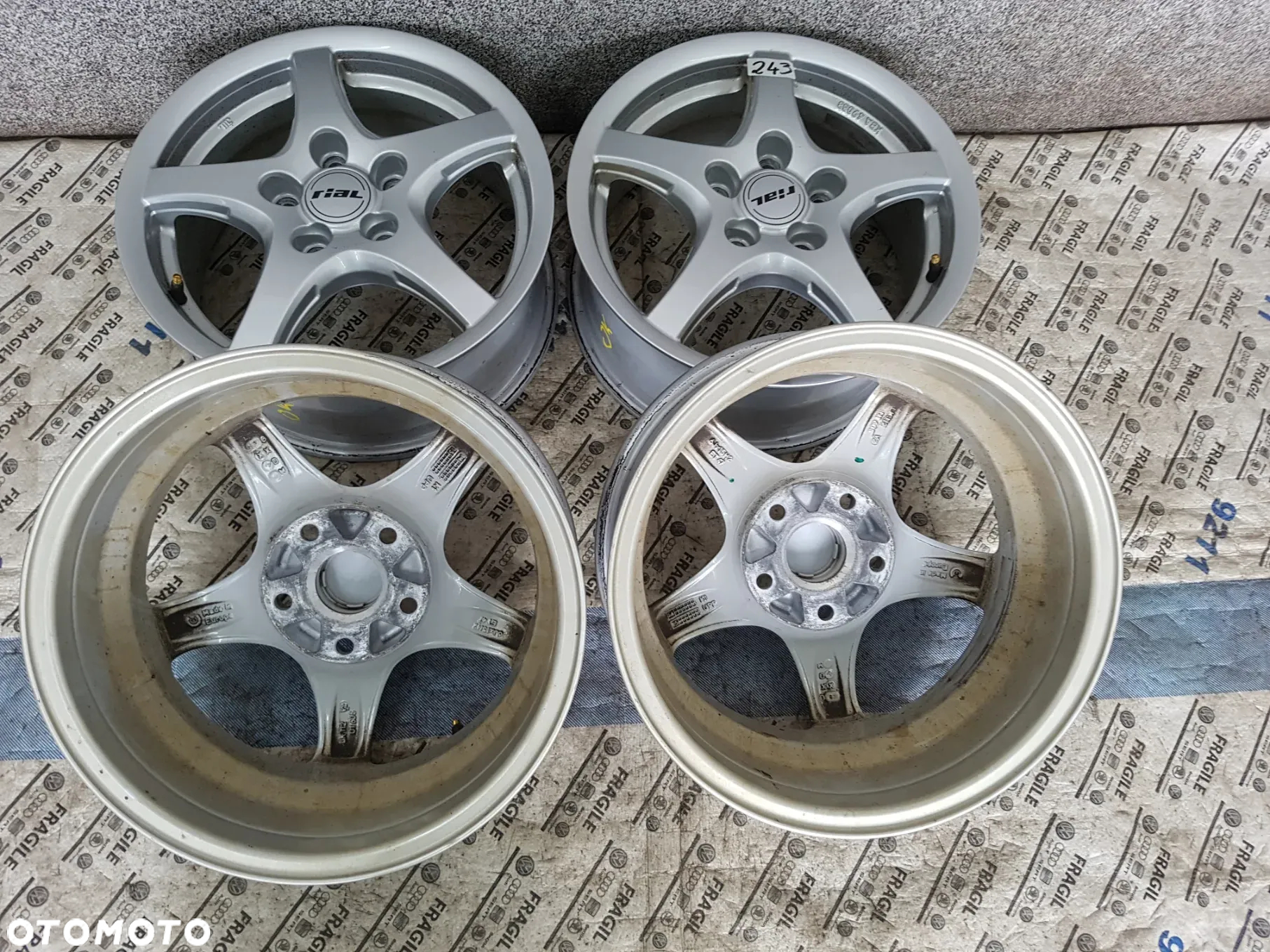 FELGI ALU VW GOLF V VI CADDY II  TOURAN  SKODA 5X112 6JX15 ET47 - 18