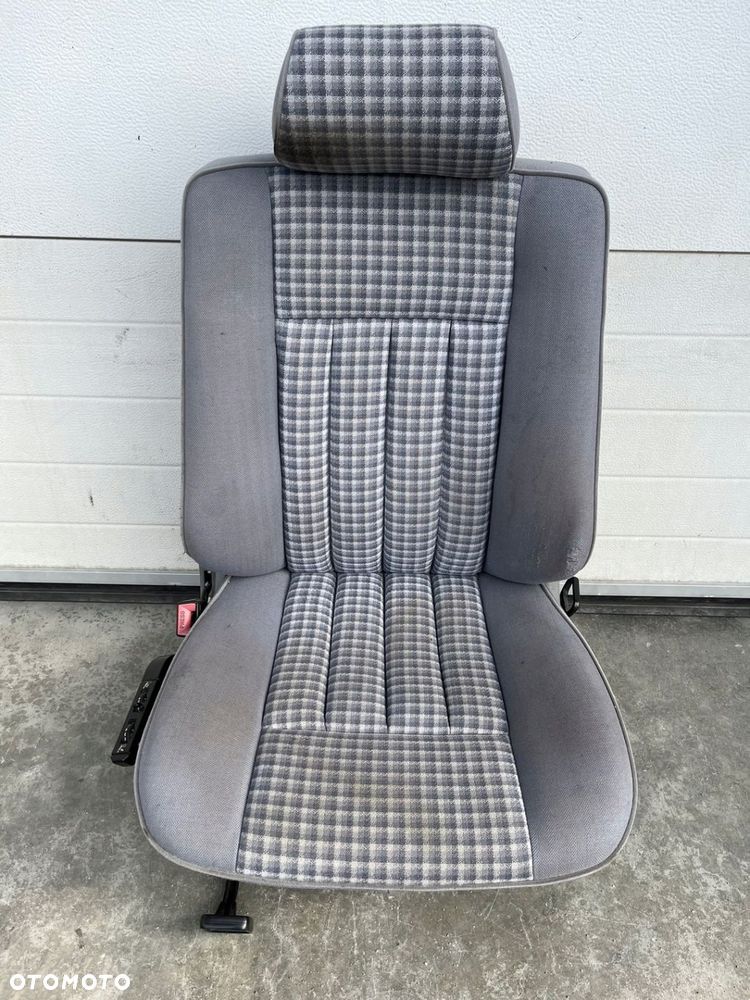 FOTEL LEWY KIEROWCY MERCEDES W124 SIWY SPORTLINE ORTOPEDYCZNY POMPOWANY - 1