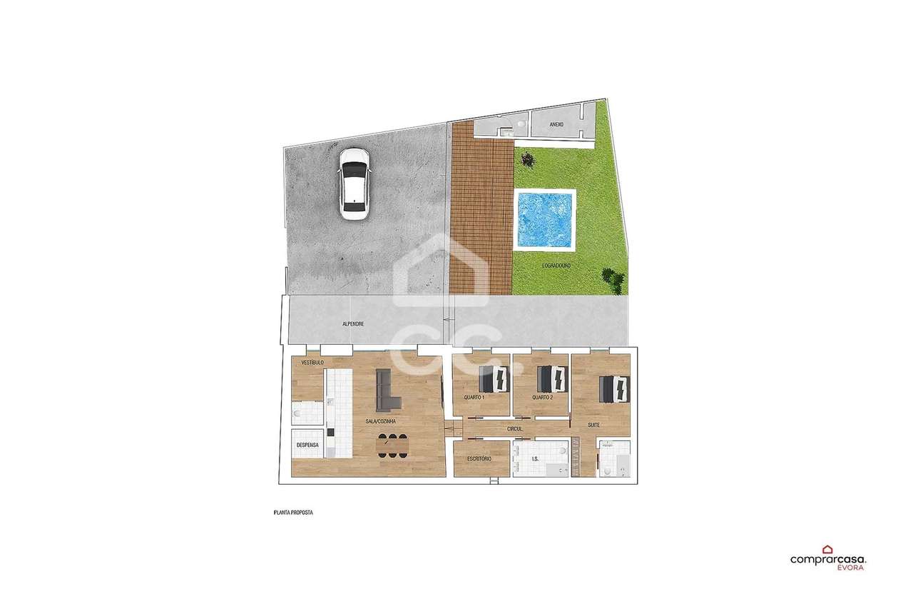 Moradia T2 para Recuperação Total c/ Projeto Aprovado | Mértola, Beja - Grande imagem: 4/38