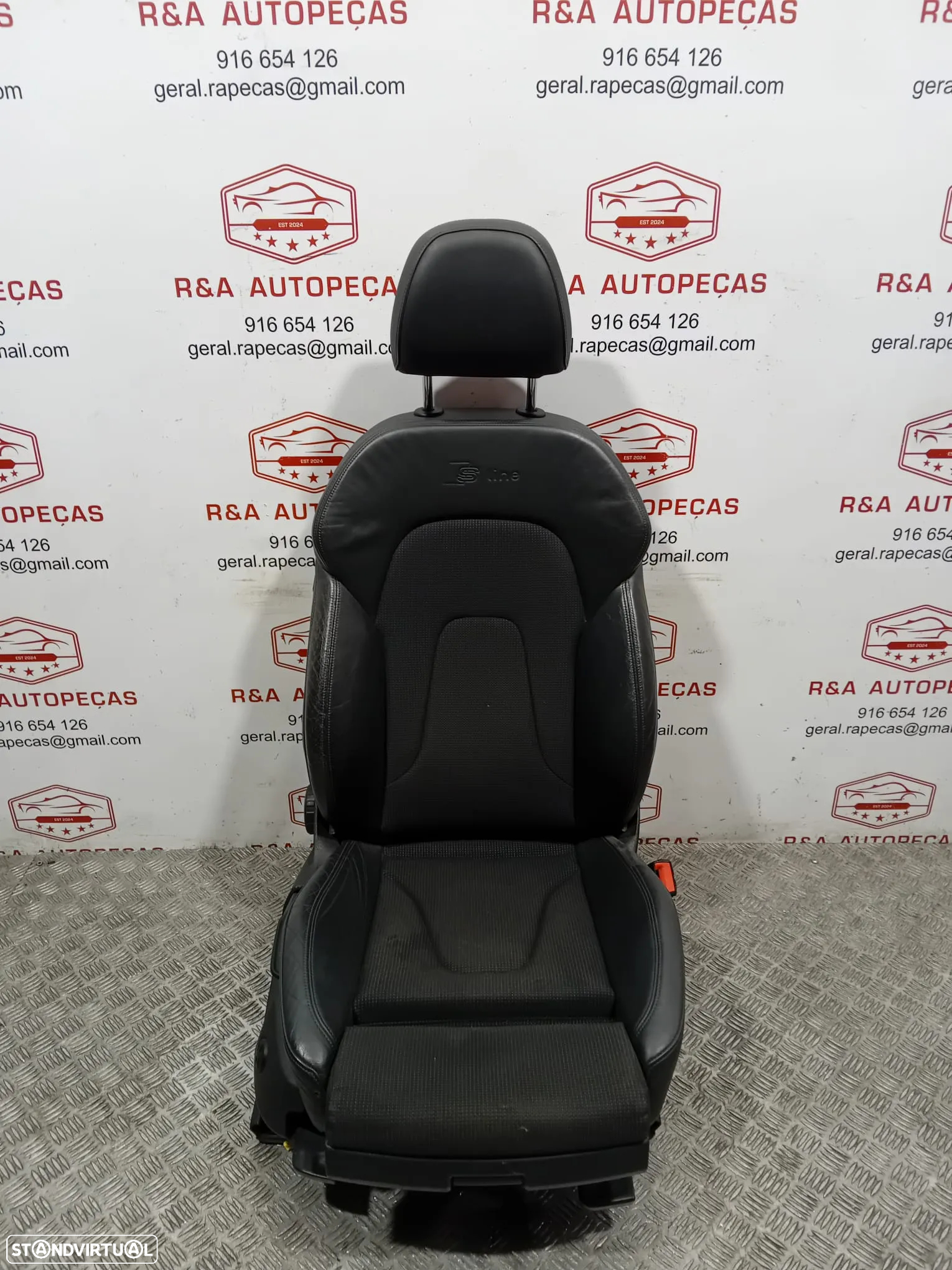 Conjunto de Bancos Audi A4 B8 Avant S Line Carrinha Pele e Tecido Originais - 15