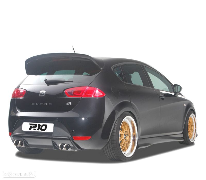 DIFUSOR SEAT LEON 2 05-12 FR CUPRA SAÍDA ESCAPE DUPLA - 1