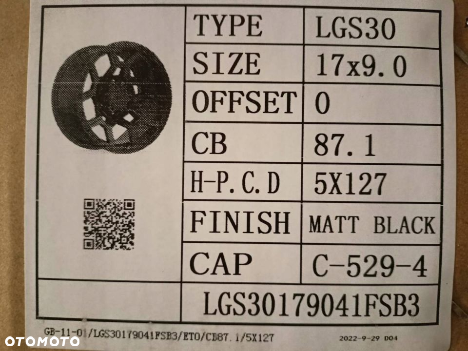 Felgi 17cali Jeep Wrangler Grand Cherokee 5x127 - 7