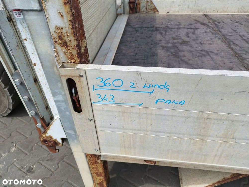 SKRZYNIA LADUNKOWA PAKA ZABUDOWA WINDA 360CM X 210CM 500KG RATCLIFF - 9