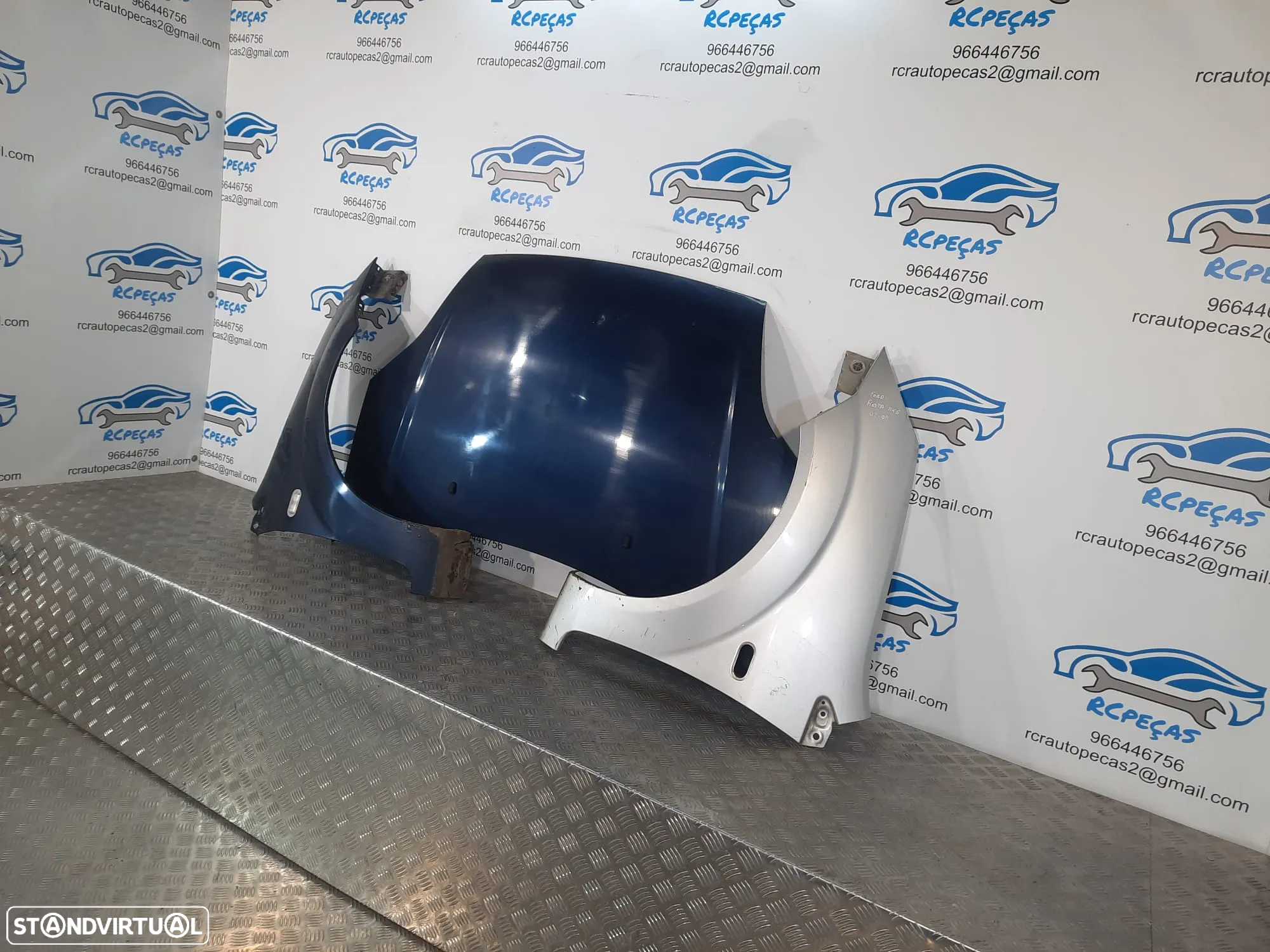 FRENTE COMPLETA FORD FIESTA V 5 MK5 CAPOT PARACHOQUES GUARDA-LAMAS OTICAS RADIADOR VENTILADOR FRENTE FIBRA REFORÇO - 14