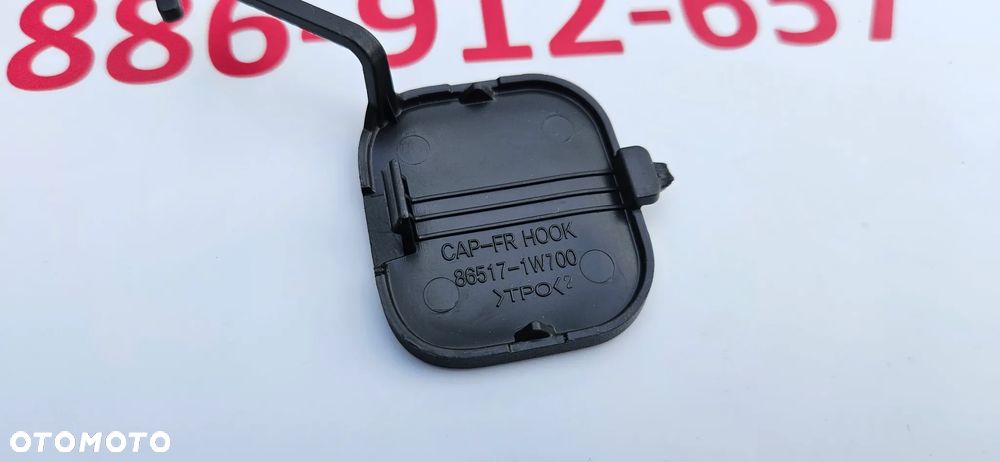 KIA RIO 3 III LIFT 2014-2017 Zaślepka zderzaka przedniego Zaślepka haka zderzaka przód 86517-1W700  NOWA ORYGINALNA KIA - 4