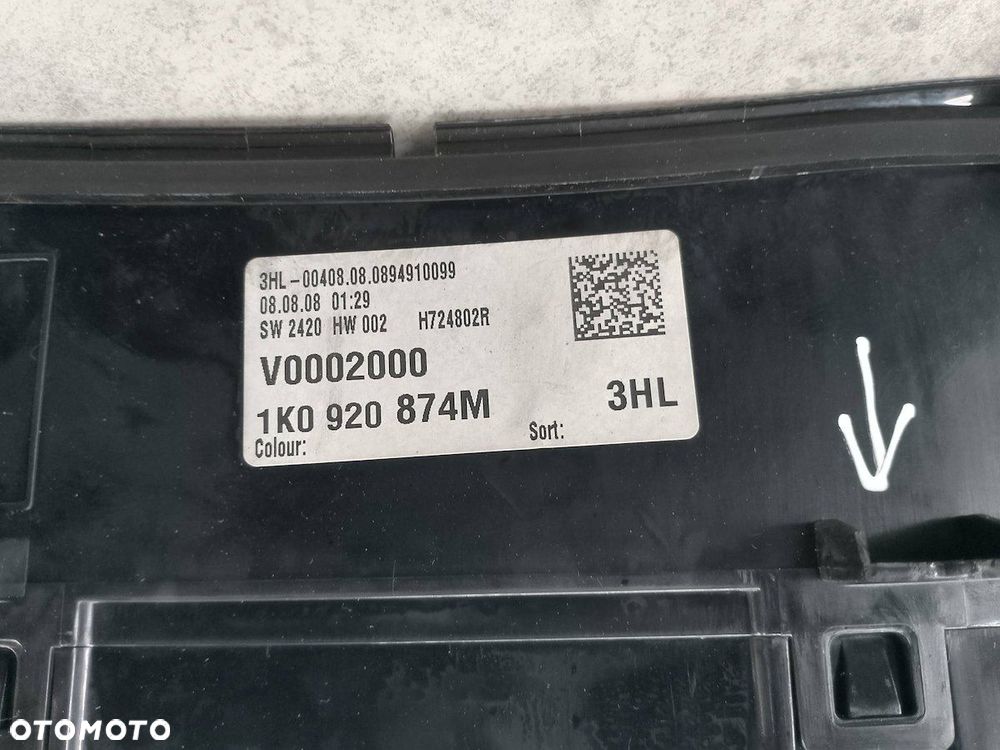 LICZNIK VW GOLF V 1K0920874M  A2C53286763 1.9 TDI - 2