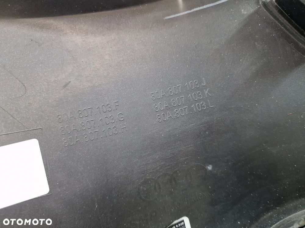 AUDI Q5 S-LINE 16- LEWY NAROŻNIK ZDERZAKA PRZEDNIEGO PRZÓD + LEWA KRATKA BOCZNA , NR 80A807437E + 80A807679H / 80A807681D , NR AUKCJI F/11 - 17