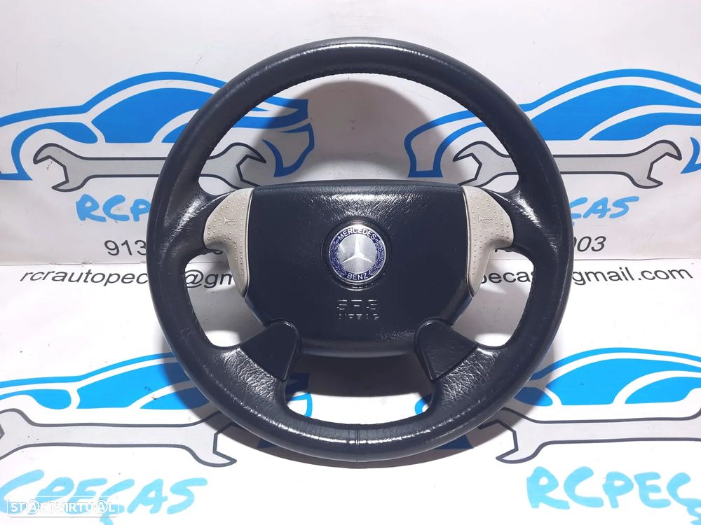 VOLANTE GUIADOR COMPLETO MERCEDES BENZ SLK R170 W170 A1704600003 1704600003 CLK C208 W208 PELE AIRBAG - 1