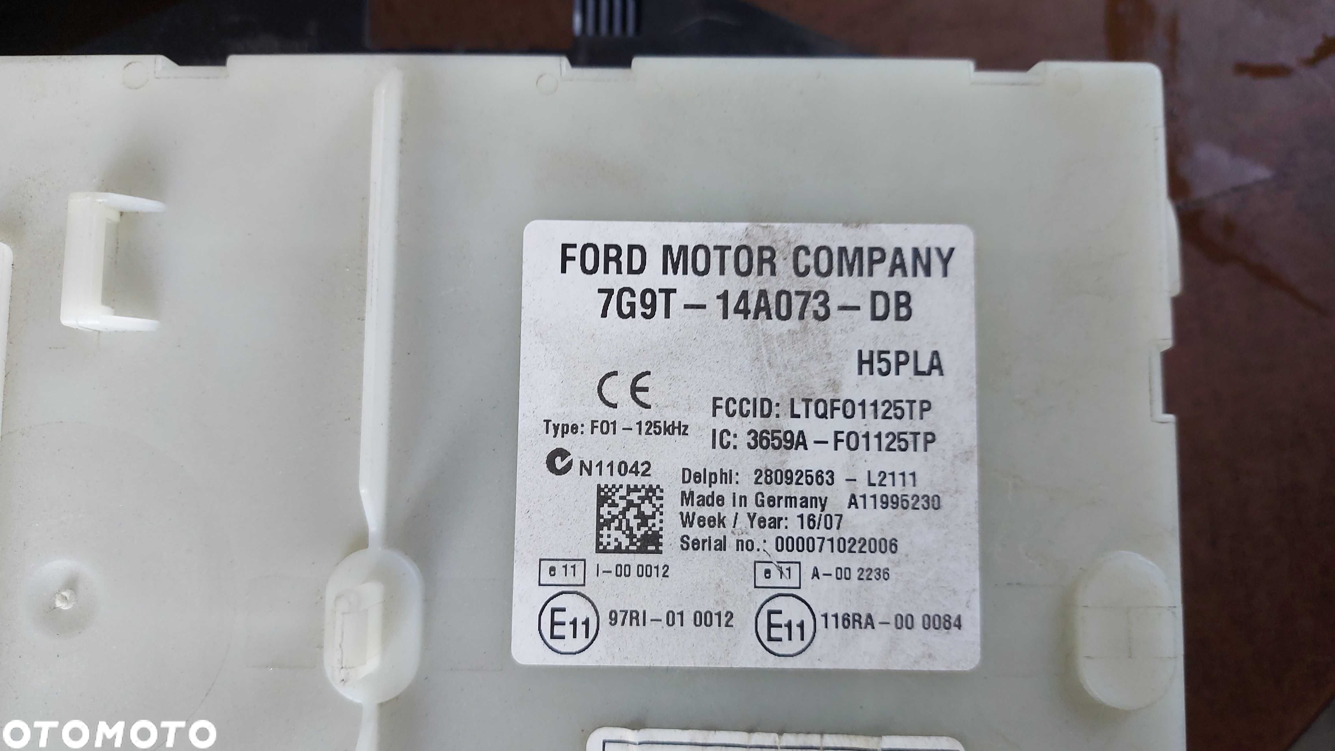 Zestaw startowy Ford mondeo MK4 TDCI 7G91-12A650-DE FV - 3