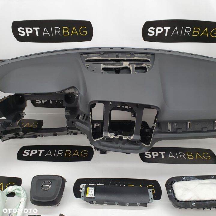 VOLVO XC40 DESKA ROZDZIELCZA KONSOLA KOKPIT PULPIT PODUSZKI AIRBAG AIR BAG PASY KURTYNY KIT SET - 3
