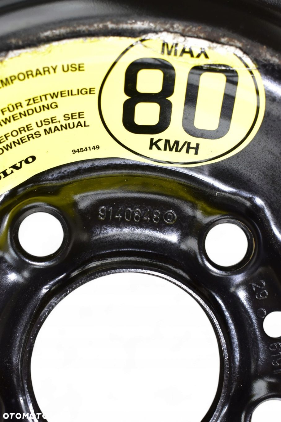 Koło Dojazdowe VOLVO S70 C70 V70 4.00" x 15" ET48 5x108 9140848 - 6