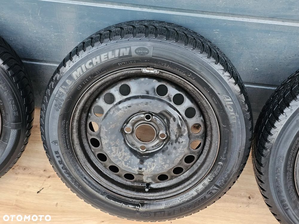 KOŁA FELGI STALOWE OPONY ZIMOWE 15 CALI OPEL ASTRA G H MERIVA A CORSA C D 4X100 185/60/15 ET43 - 6
