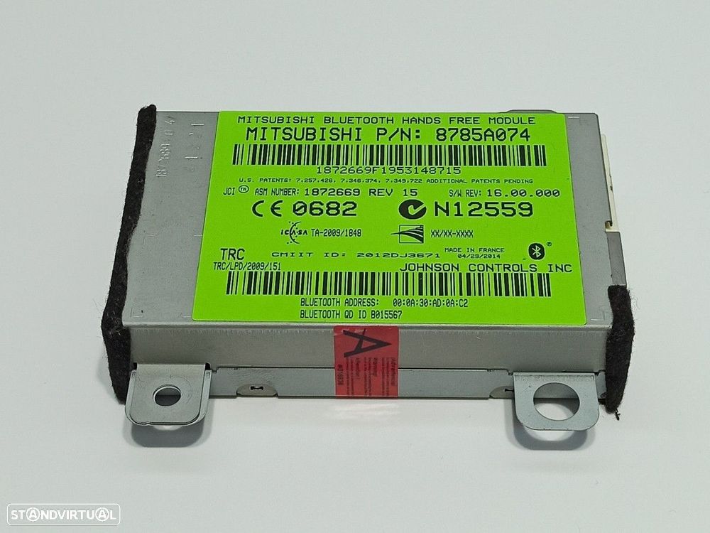UNIDADE DE CONTROLE BLUETOOTH MITSUBISHI OUTLANDER (GF0) MOTION 2WD - 1