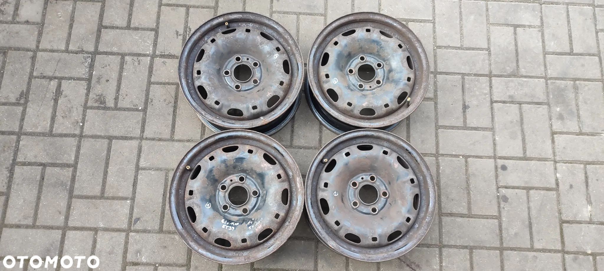 FELGI 5x100 6Jx14 CALI ET37 VW POLO FOX SEAT IBIZA CORDOBA SKODA FABIA KOMPLET 4 SZTUKI - 1