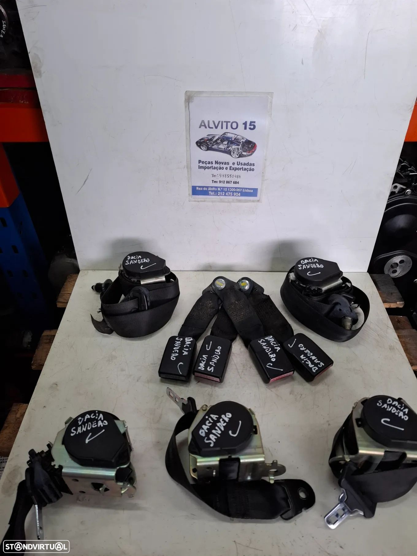 Kit cintos Dacia Sandero 2012 - 1