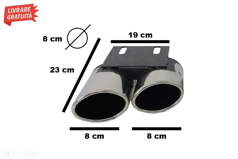 Ornamente Evacuare Audi A3 (2012-2017) S3 Quad Design - 5
