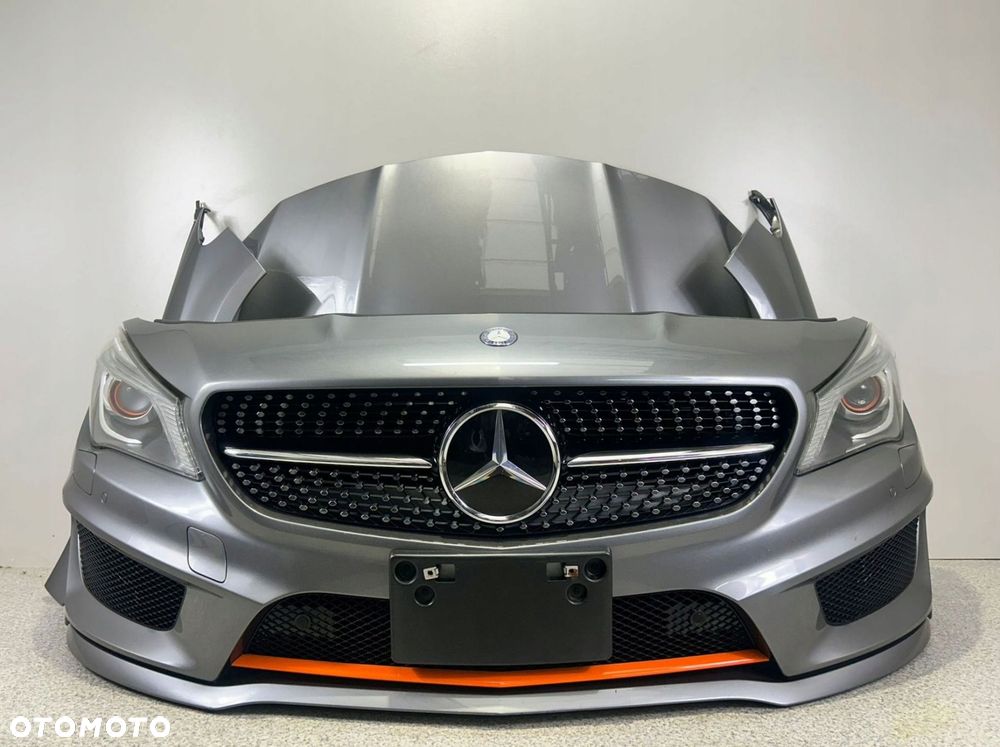 MERCEDES CLA W117 AMG PRZÓD ZDERZAK PAS LAMPY MASKA BŁOTNIKI 787 ORANGE ART - 1