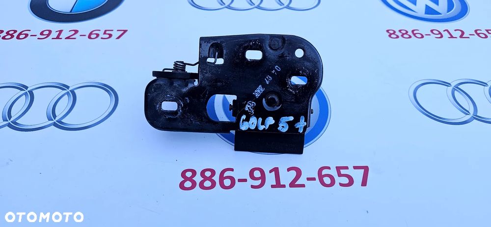 VW Golf V 5 PLUS Zamek maski silnika Rygiel maski 1T0823480A - 3