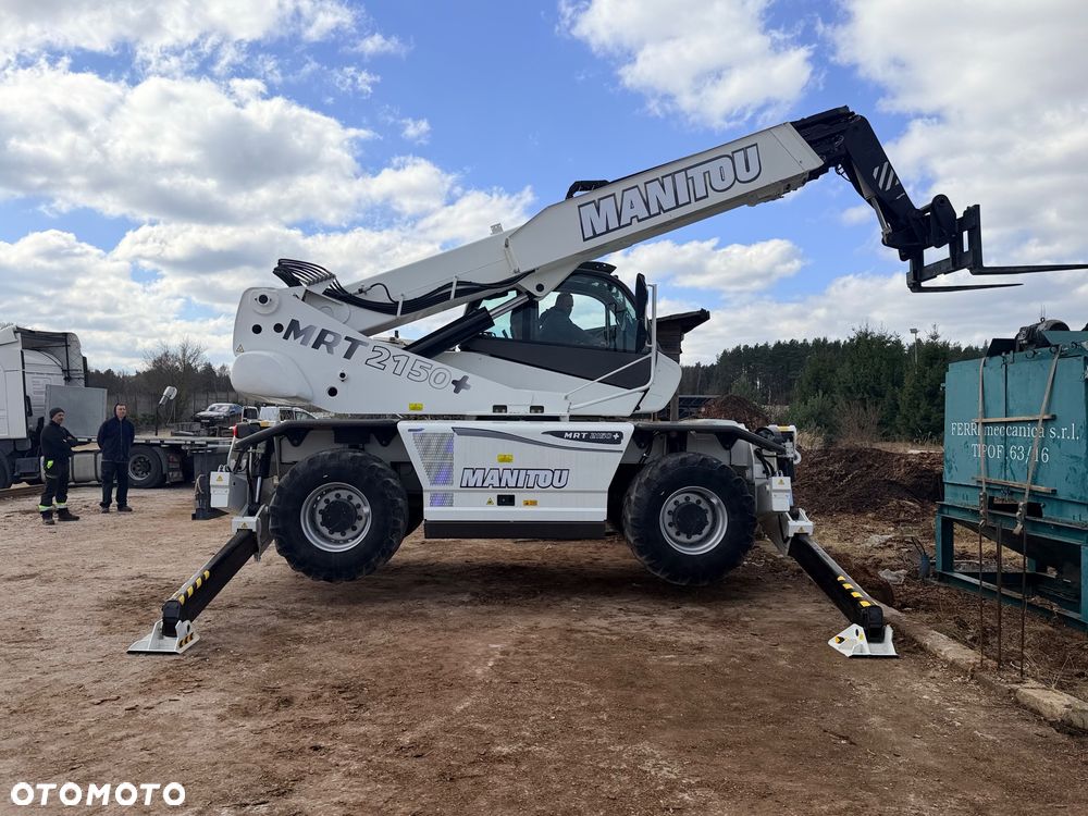 Manitou Ładowarka teleskopowa Manitou Mrt 2150 + Privilage Roto obrotowa 360 Pilot sterowanie radiowe Kosz Widły 2016/17 1840 2550 2540 silnik Mercedes 2150+ Merlo - 31