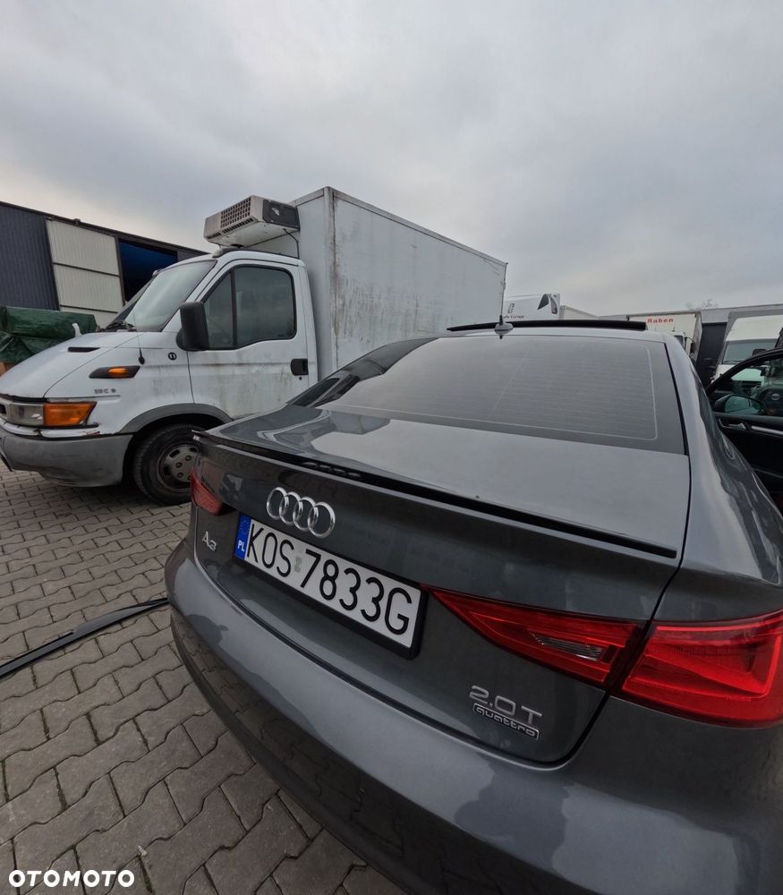 Audi A3 8V 2013/2020 Lotka Spoiler Spojler Dokładka Czarny Połysk - 6