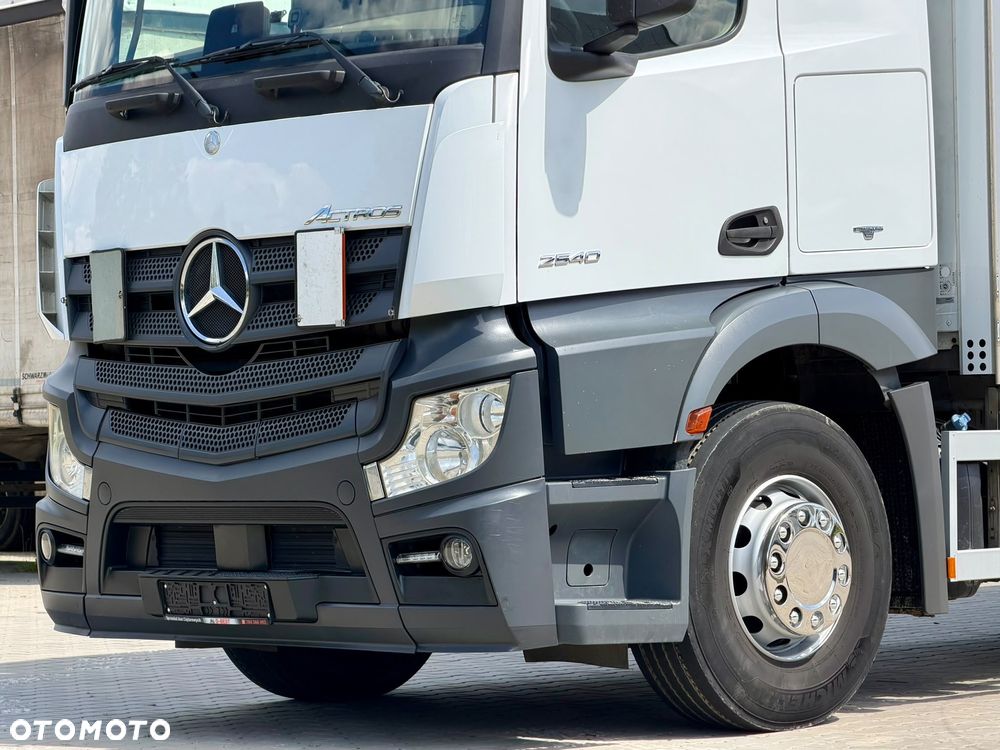 Mercedes-Benz ACTROS 2540 / FIRANKA / WINDA / 20 EUROPALET / OŚ PODNOSZONA / AUTOMAT / E6 / 2018 ROK / NISKI PRZEBIEG / SPROWADZONY - 10