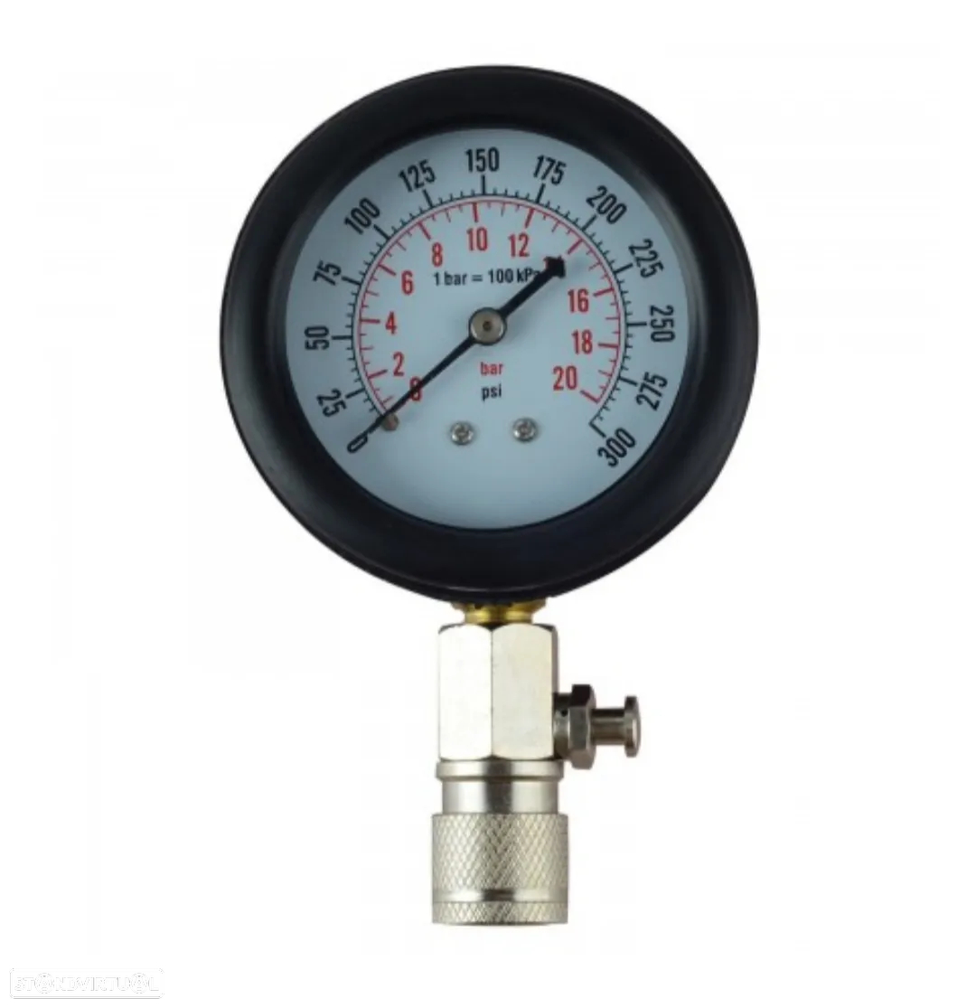 Kit Teste Compressão Cilindros Universal Multimarcas Gasolina - 8 peças - 3