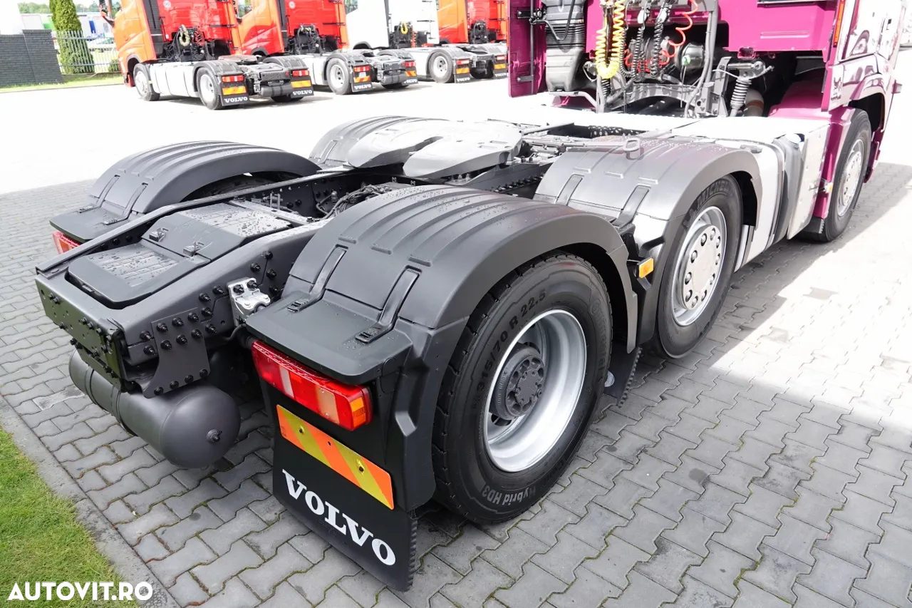 Volvo FH 540 / PUSHER / Tractor cu 3 axe / RETARDER / I-PARK COOL / AXIE LIFTING DIRECȚIE / PIELE / IMPORTAT - 14