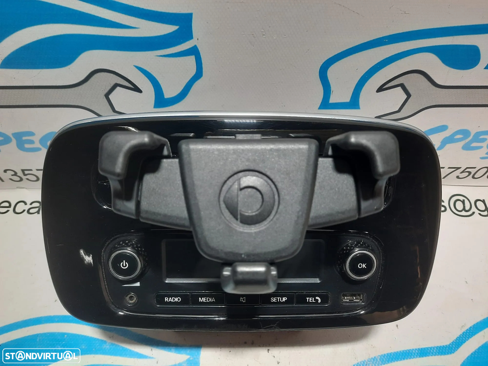 AUTORADIO SMART FORFOUR II 2 MK2 HATCHBACK 453 SUPORTE TELEMÓVEL ENTRADA USB ORIGINAL - 5