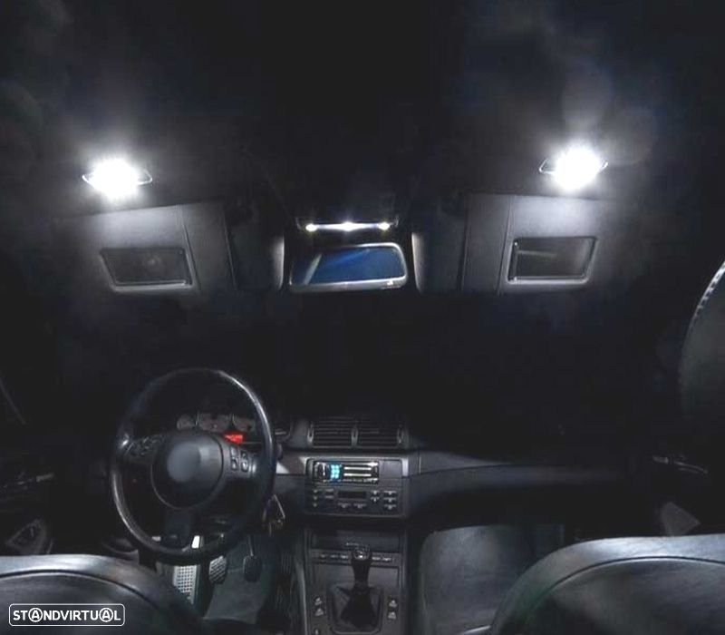 KIT COMPLETO 18 LAMPADAS LED INTERIOR PARA BMW E46 M3 318I 318TI 323I 323IS 325I 325XI 328I 330I 330 - 6