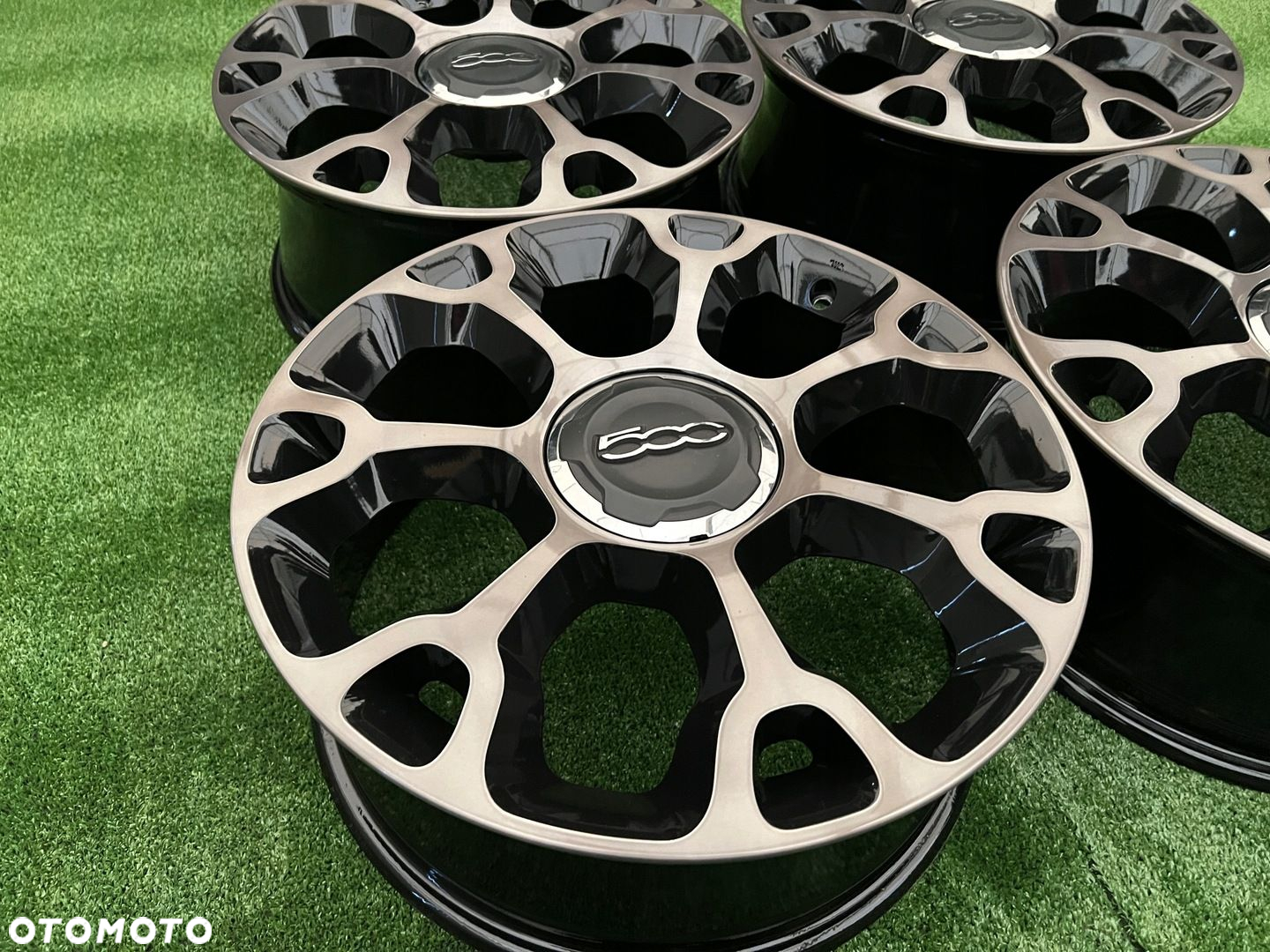 KOMPLET FELG FELGI ALU FIAT 500L 17 5X98 ET41 TIPO ORYGINALNE - 4