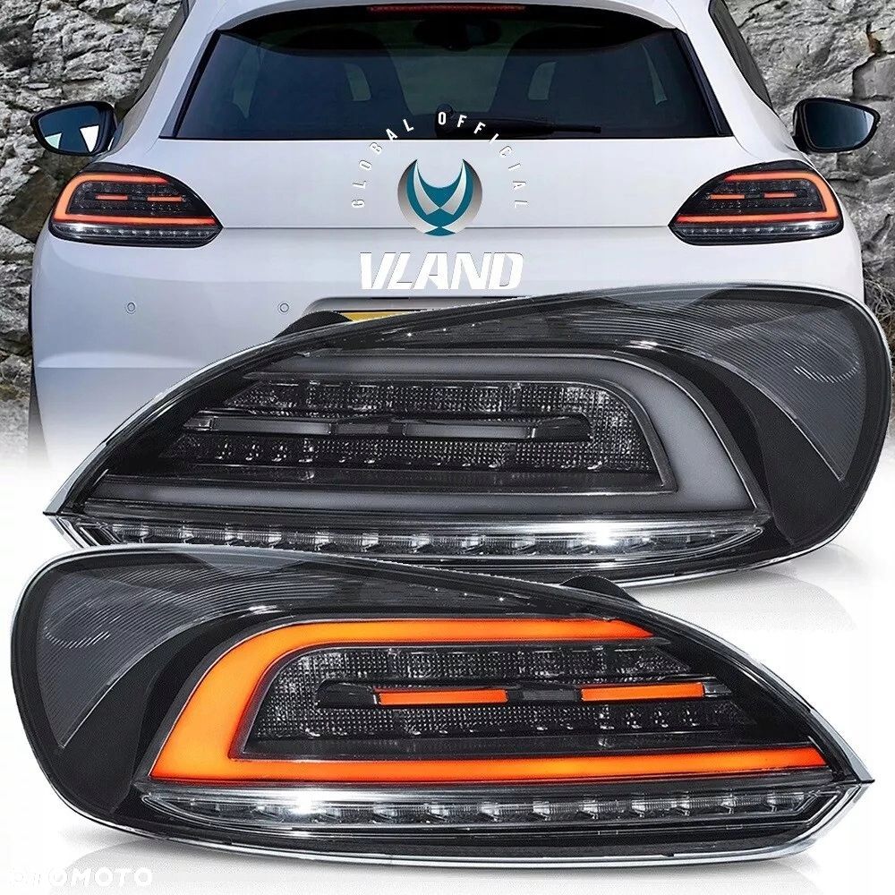 Lampy tyl ne kpl Vland Full Led Neon Diody Tuning VW Scirocco 1k8 2008-2014 - 2
