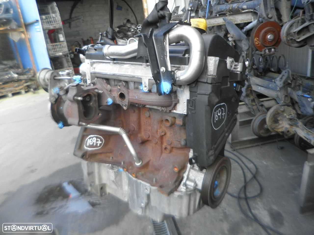 Motor K9KG740 RENAULT CLIO 2 2008 1.5DCI 65CV 3P BRANCO - 2