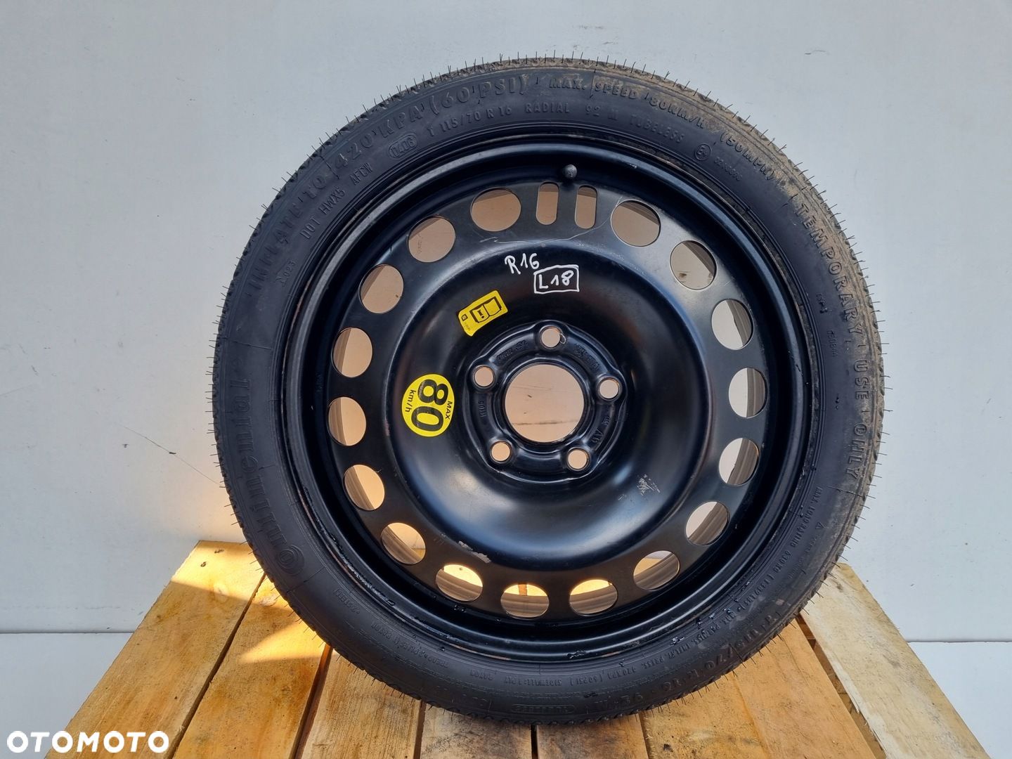 Opel Vectra C Astra H KOŁO DOJAZDOWE dojazdówka 115/70 R16 5x110 2160132 - 1