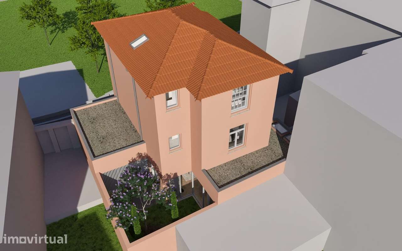 Moradia na Foz v4 com jardim e garagem - Grande imagem: 2/40