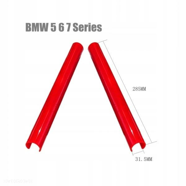 V-brace grill BMW 5 6 7 poprzeczki nakładki 285mm - 3