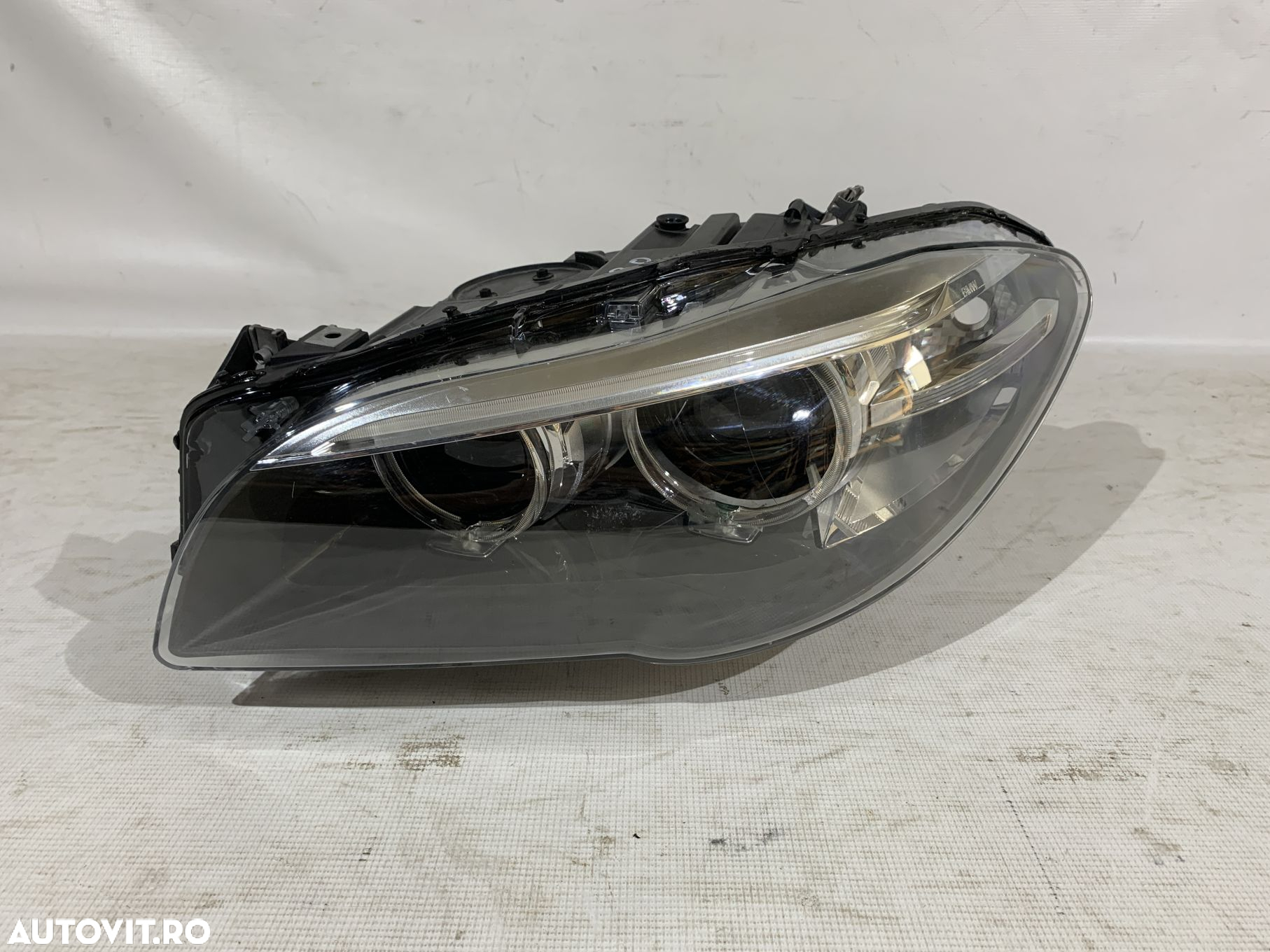 Far stanga BMW seria 5, F10, F11, LCI,Facelift, bi-xenon, fara adaptiv, 2013, 2014, 2015, 2016, cod origine OE 7343911 - 3