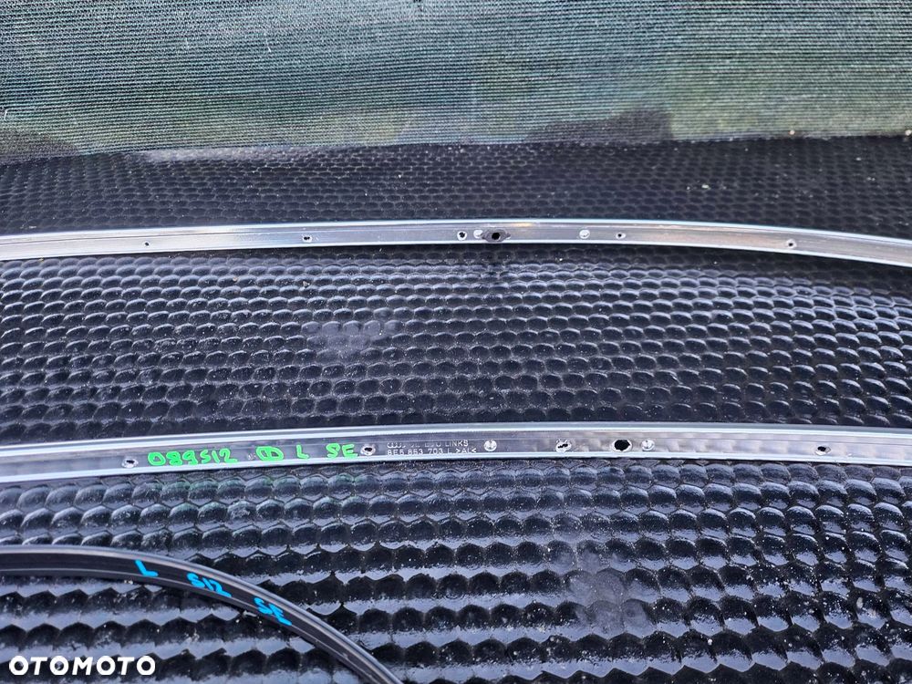 Listwa Listwy Dachowe Ramki Szyb Chrom Gorne Dlugie AUDI A4 B6 B7 Sedan - 9