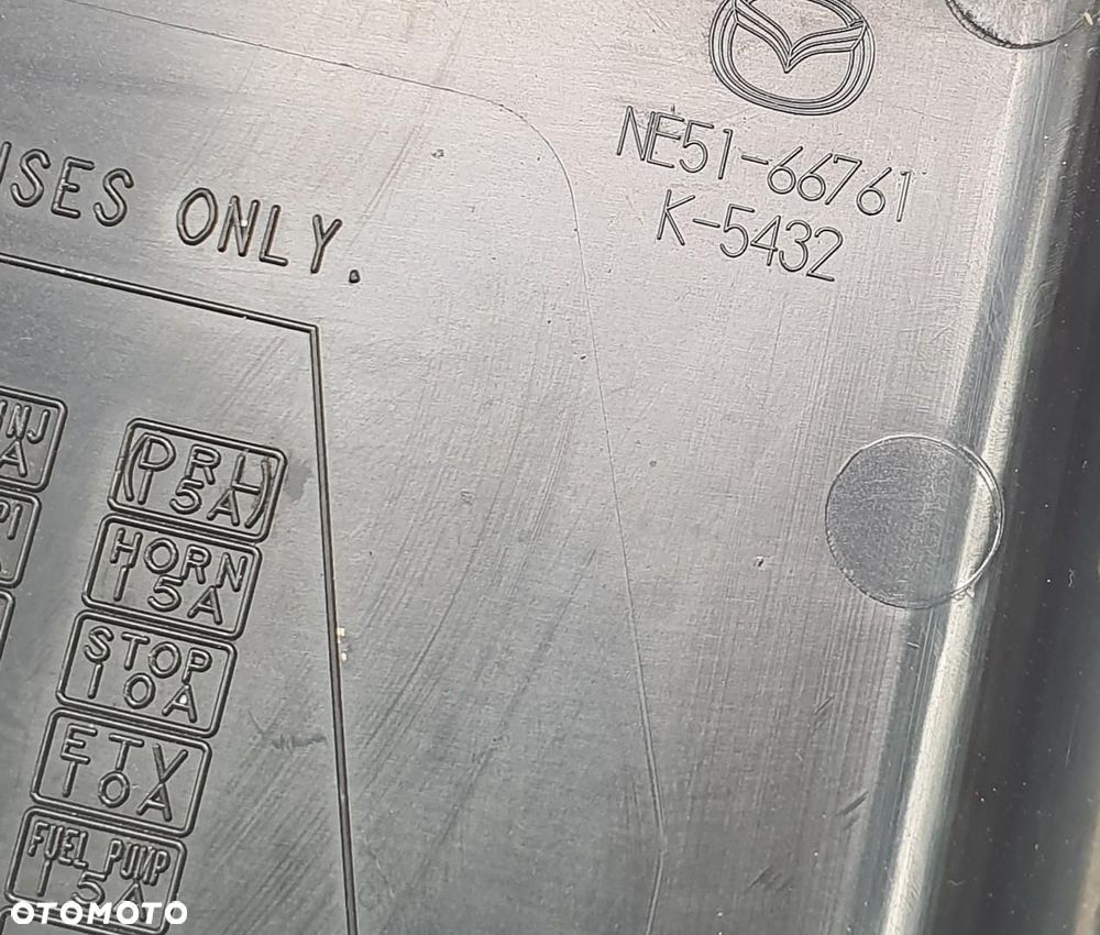 POKRYWA OSŁONA AKUMULATORA MAZDA MX-5 MX5 III NC NE51-66761 - 3