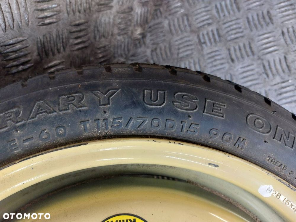 KOŁO DOJAZDÓWKA 5x114,3 4Jx15 FI67,1 115/70R15 2005R TOYO MAZDA 3 I BK - 4