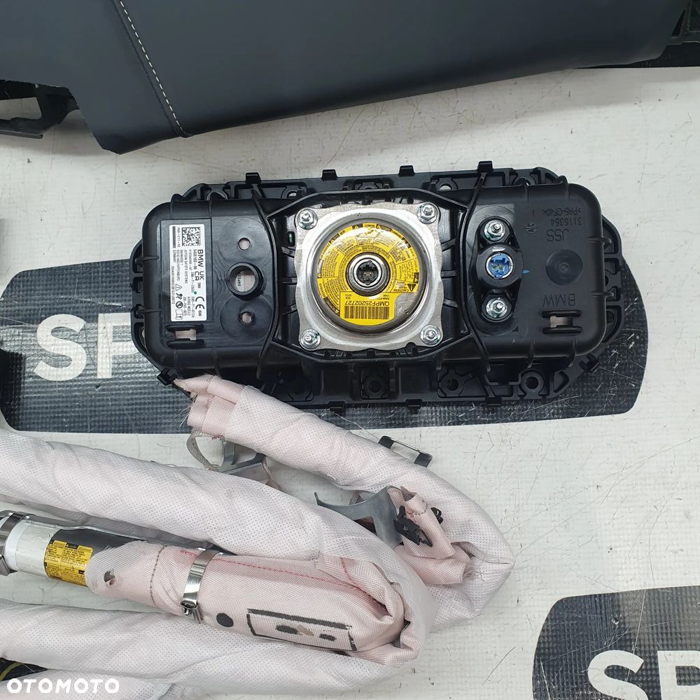 BMW IX I20 ELEKTRYK DESKA ROZDZIELCZA KONSOLA KOKPIT PULPIT PODUSZKI AIRBAG AIR BAG PASY KIT SET - 7