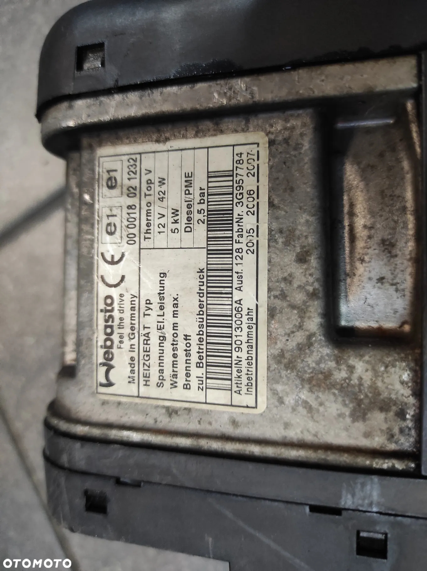 WEBASTO OGRZEWANIE POSTOJOWE PIEC STANDHEIZUNG DIESEL 1K0815005FP VW AUDI SEAT SKODA WYSYŁKA !!!! - 4