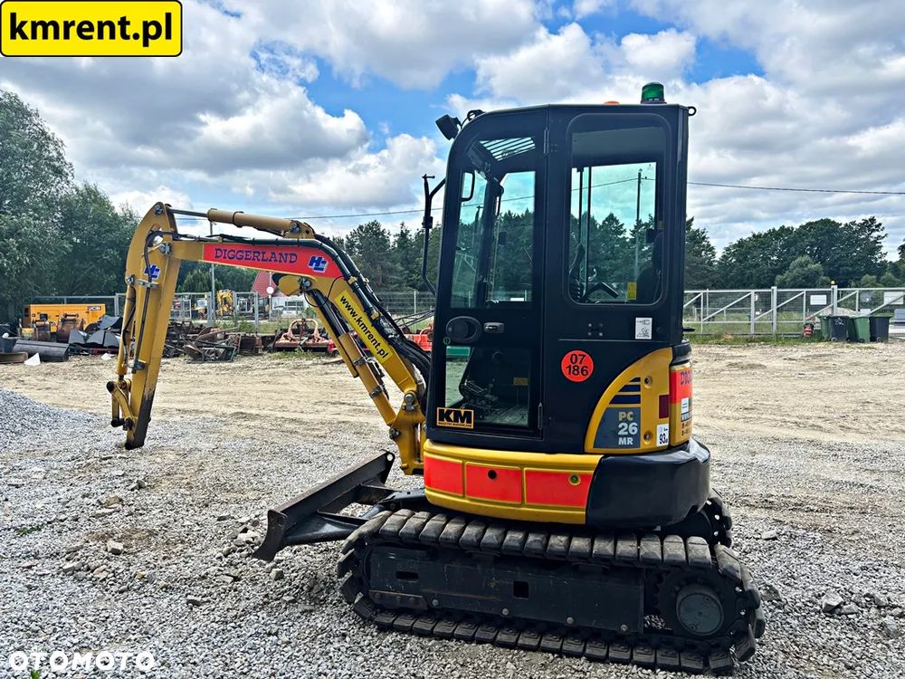 Komatsu PC 26 MR-3 MINI-KOPARKA 2021R | JCB 8015, 8016, 8018, 8025, 8030, YANMAR SV 15, CAT 302.5, 302.4, 303, 303.6, 301.6, 301.8, KUBOTA U27 - 16