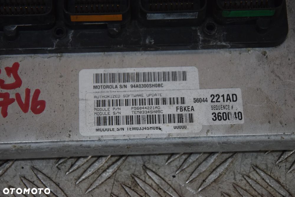 JEEP CHEROKEE KJ 3.7 V6 KOMPUTER SILNIKA 56044221AD STEROWNIK - 2