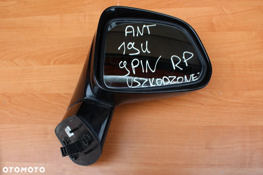 LUSTERKO ZEWNĘTRZNE PRAWE OPEL ANTARA 19u  9 PINÓW ORGINAŁ EUROPA