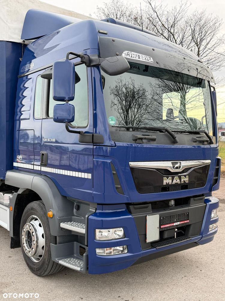 MAN TGM 18.340 / FIRANKA / LIFT / SPROWADZONY / KLIMA POSTOJOWA / 2017 /  9700 ŁADOWNOŚĆ / AUTOMAT / 18 PALET / E6 /  WINDA / - 10