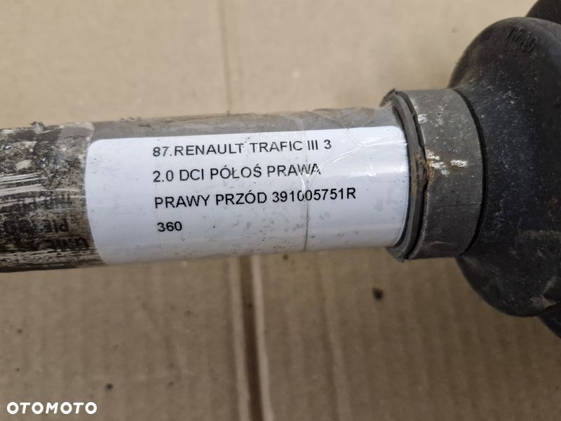 RENAULT TRAFIC III 3 2.0 DCI PÓŁOŚ PRAWA PRAWY PRZÓD 391005751R - 7