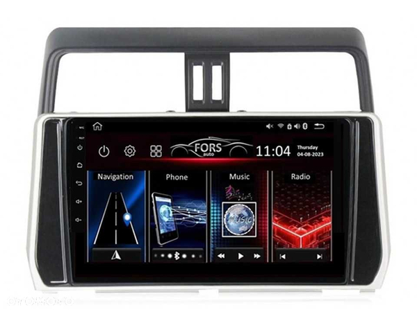 Radio samochodowe Android Toyota Prado (10.1", UV black) 2017.-2020