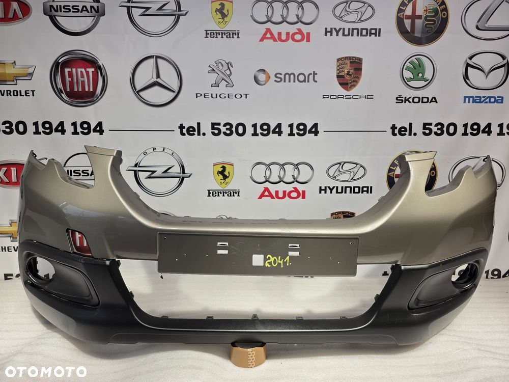 PEUGEOT 2008 12- ZDERZAK PRZEDNI PRZÓD ŁADNY KOLOR BEŻOWY METALIK NR 9802521077 NR AUKCJI NZ2041 - 1
