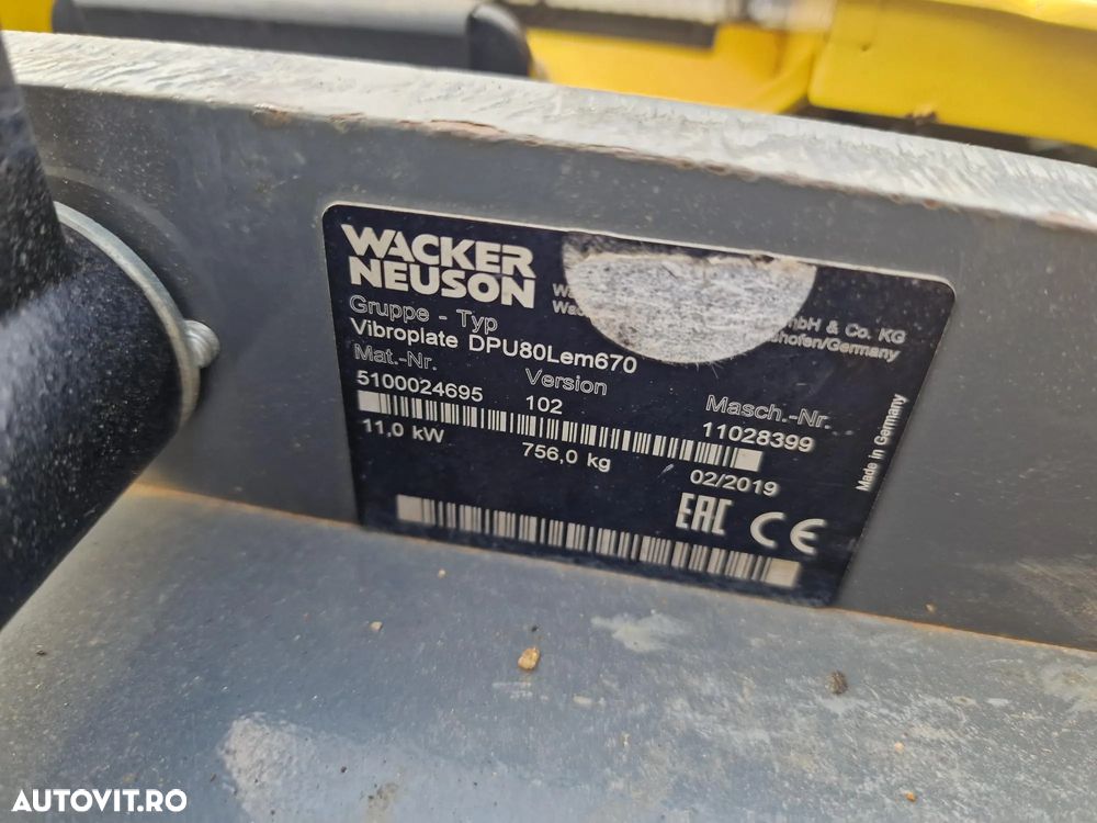 Neuson DPU80, 750kg, 2019, 196h-PROMOTIE 7.900 EUR+Tva - 8