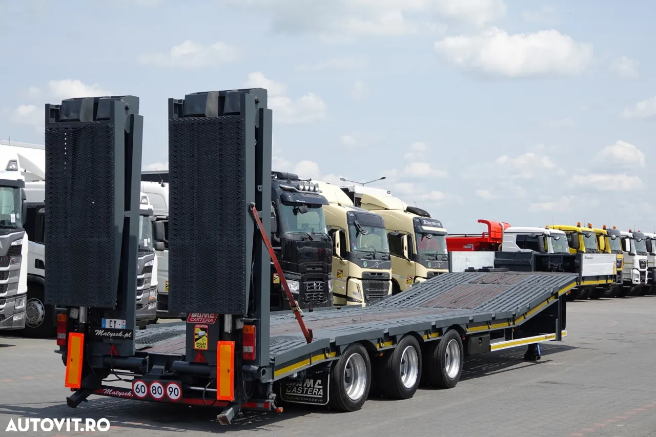 Castera REMORCĂ AMC CASERA / LOW LOADER / 13,3 M / PLATFORMĂ HIDRAULICĂ / GAMA HIDRAULĂ / TROLIU - 8